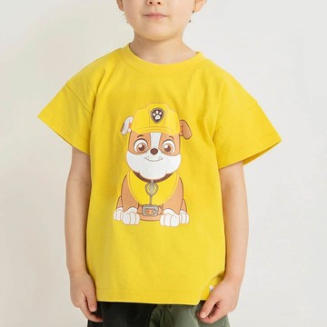 日本 BRANSHES - 限定聯名短袖上衣-卡通人物小礫-黃