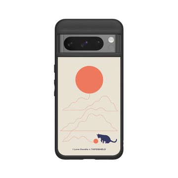Pixel 8 Pro SolidSuit 黑 - ilovedoodle (Lim Heng Swee) - Cat Landscape - Hairball 貓咪貓球