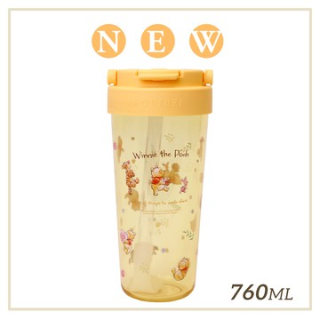 【HOUSUXI】迪士尼小熊維尼系列-Tritan輕透舒吸杯(附彈跳吸管)760ml【盛夏新品↘84折起】＜售價已折＞
