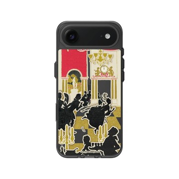 iPhone Air Clear (相機按鈕) 酷墨灰 - The British Library - 灰姑娘逃離舞會