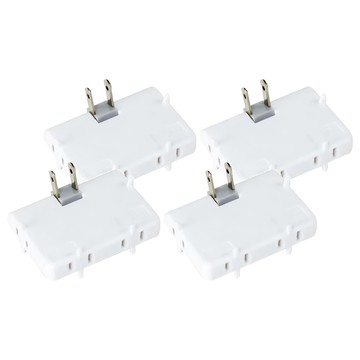POLYWELL 寶利威爾 3面插頭轉接頭 TS-004A 四孔插座 轉向插頭  4個