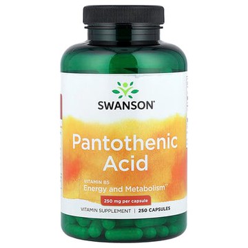 Swanson, 泛酸，250 毫克，250 粒膠囊