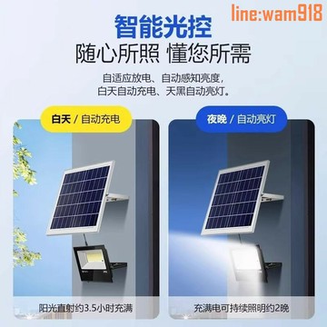 【店長推薦】公牛太陽能照明燈新款投光燈室外遙控全自動庭院燈家用感應投光燈