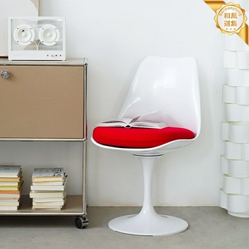 【復古設計】餐椅 轉椅 電腦椅 靠背椅 辦公椅 書房椅 北歐簡約 鬱金香造型 360度旋轉 奶茶店咖啡廳 設計師款