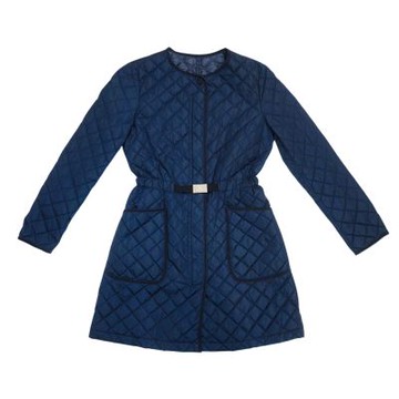 二手品 Moncler 尼龍鋪棉長版外套 #1(深藍)