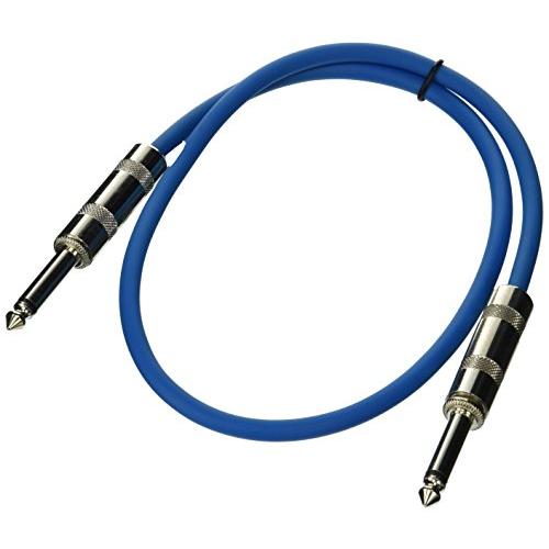 Seismic Audio SASTSX-2Blue-6PK 2-Feet TS 4-Inch Guitar, Instrument, or Patch Cable, Blue