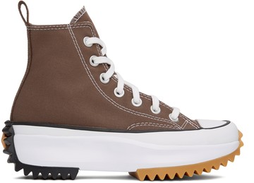 Converse 棕色 Run Star Hike 高帮运动鞋
