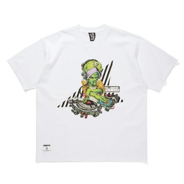 BILLIONAIRE BOYS CLUB COTTON T-SHIRT MUSIC 短袖T恤 白