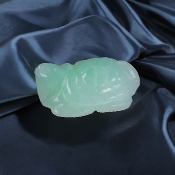 【吉祥‧長壽】冰糯綠飄花烏龜擺飾 | 天然緬甸玉翡翠A貨 | 送禮