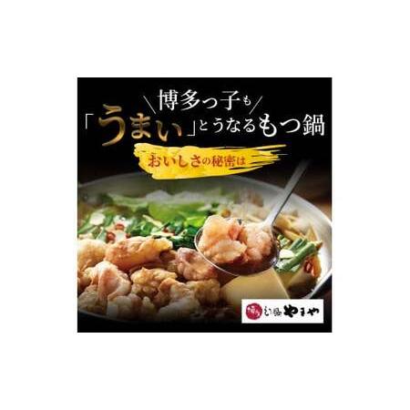 ふるさと納税 やまや　博多もつ鍋　あごだし醤油味（3〜4人前）　TY0801 福岡県上毛町