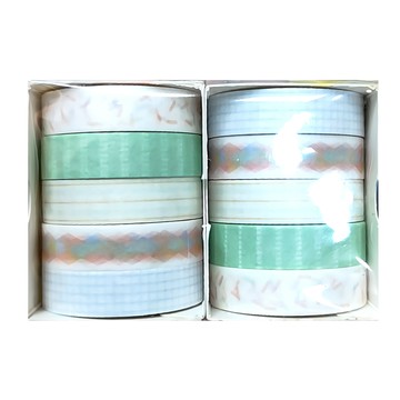 Simno 芯陌 基礎套裝紙膠帶 3m x 10mm 5捲  雲影  2盒