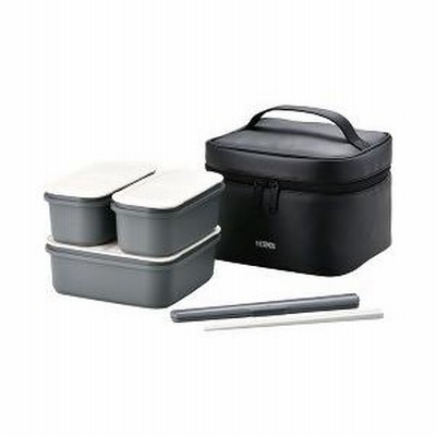 フレッシュランチボックス 1.8L ブラックDJF-1800 BK ( 1コ入 )/ サーモス(THERMOS) ( お弁当箱 )