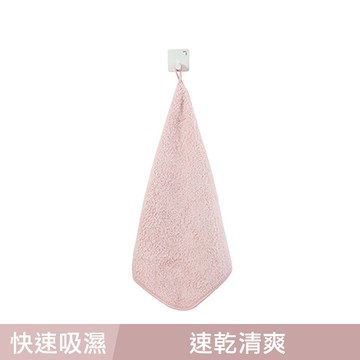 UdiLife雅絨掛式擦手巾-蜜桃粉