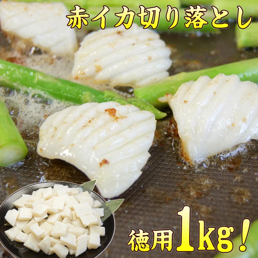 いか 赤イカ 切り落とし 徳用 1kg 不揃い 送料無料 ika-1kg