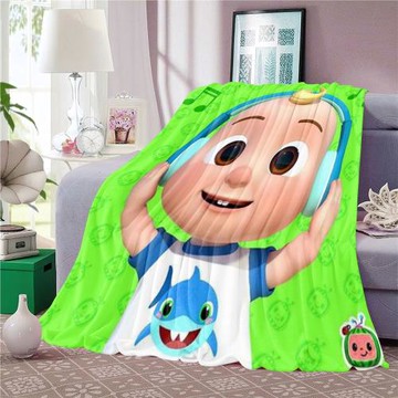 JIT跨境亞馬遜FBA批發法蘭絨毛毯數碼印花史迪仔系列雙面絨印花