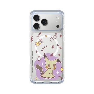iPhone 17 Pro Max ClearX (MagSafe 兼容) 冰透藍 - 寶可夢 Pokemon - 暖色系列-謎擬Q