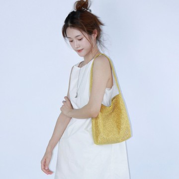 【奶黃包】森系復古文青/高級感工藝單肩腋下包