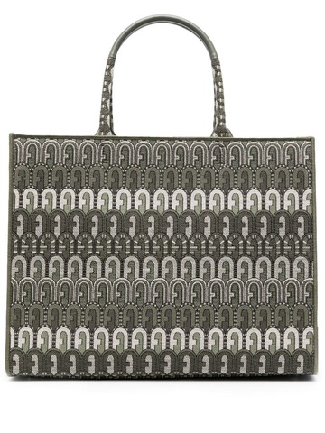 Furla - Opportunity jacquard-embossed bag - women - Cotton - One Size - Green