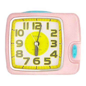 FUTABA 粉嫩夜燈鬧鐘 精準運行不走慢 大鈴聲 貪睡鬧鐘 暖心夜燈  顏色隨機
