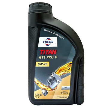 【車百購】 Fuchs TITAN GT1 PRO V 0W20 節能機油 全合成機油 VOLVO車款 油電車可用