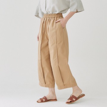 【Simply Yours】立體拼縫哈倫褲 卡其F