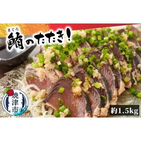 ふるさと納税 a10-641　焼津直送 炭火焼き マグロ の タタキ 約1.5kg 鮪 まぐろ 静岡県焼津市