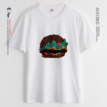 中年夏裝印花短袖t恤爸爸裝中老年人寬松純棉衣服老人男裝夏季