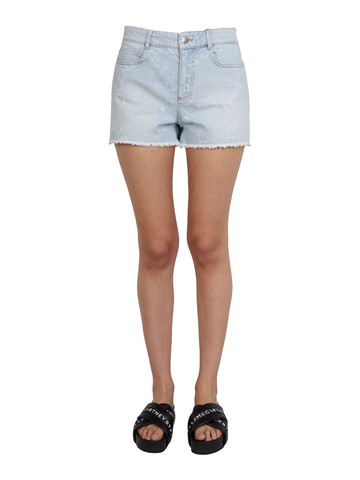 stella mccartney denim shorts