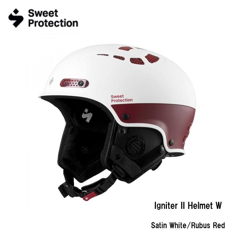 Sweet Protection Igniter II Helmet W Satin White Rubus Red