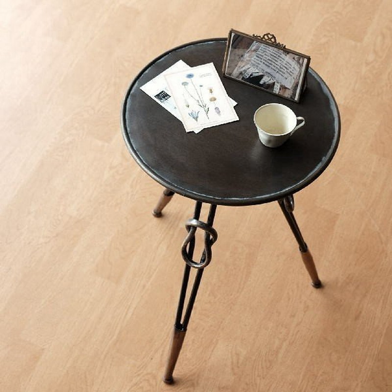 サイドテーブル アイアン おしゃれ アンティーク 丸テーブル ラウンドテーブル 花台 ナイトテーブル ベッドサイドテーブル アイアンサイドテーブル ノット 通販 Lineポイント最大0 5 Get Lineショッピング