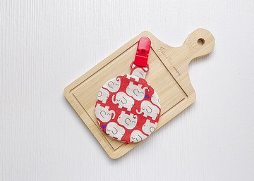 大象排排站 圓型平安符袋 平安符袋 香火袋 彌月禮 平安(福袋)