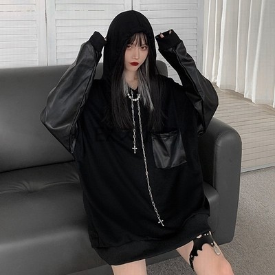 パーカー レディース メンズ ゆったり 黒 男女兼用 ロング 長袖 プルオーバーパーカー 無地 秋冬 シンプル カジュアル 通販 Lineポイント最大get Lineショッピング