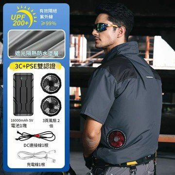 空調服 風扇背心 製冷風扇 涼快背心 防曬衣 風扇衣 冷氣衣 防曬背心 釣魚背心 散熱衣夏季降溫空調服背心男女風扇衣服戶外工作勞保防水防曬釣魚服馬甲 LPS/33 公司貨 保售後