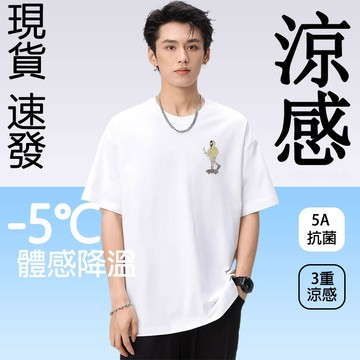 真！涼感衣 男女生同款排汗衫 重磅t恤 涼感棉短袖 加大碼T恤 oversize短tee 潮牌簡約ins風衣服 夏天必備