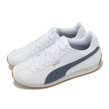 Puma 休閒鞋 Turin 3 男鞋 女鞋 白 藍 膠底 復古 皮革 情侶鞋 38303713
