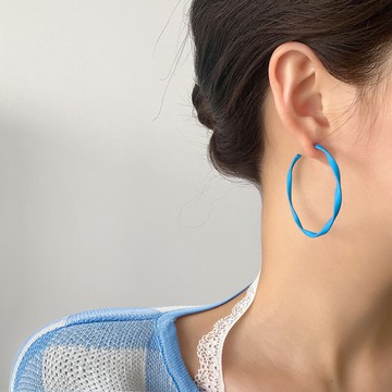 糖果色耳環女2022年新款潮耳釘小眾設計時尚百搭網紅耳圈飾品早春