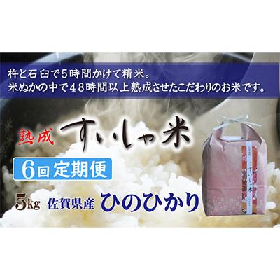 ふるさと納税 嬉野市 熟成すいしゃ米 佐賀県産ひのひかり 5kg 全6回