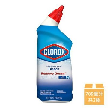 【Clorox 高樂氏】亮白馬桶清潔劑 709毫升*2入(送好禮_贈品隨機出貨)