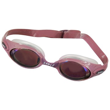 SABLE 黑貂 平光水中眼鏡 RS-924MT 女性休閒長泳 鏡面絕對平面  荳蔻粉  F  1個