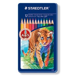 【施德樓】 MS145AM12 快樂學園油性色鉛12色入-動物篇 / 盒【APP滿額下單10%點數(單一帳號最高5000點)】1/31止