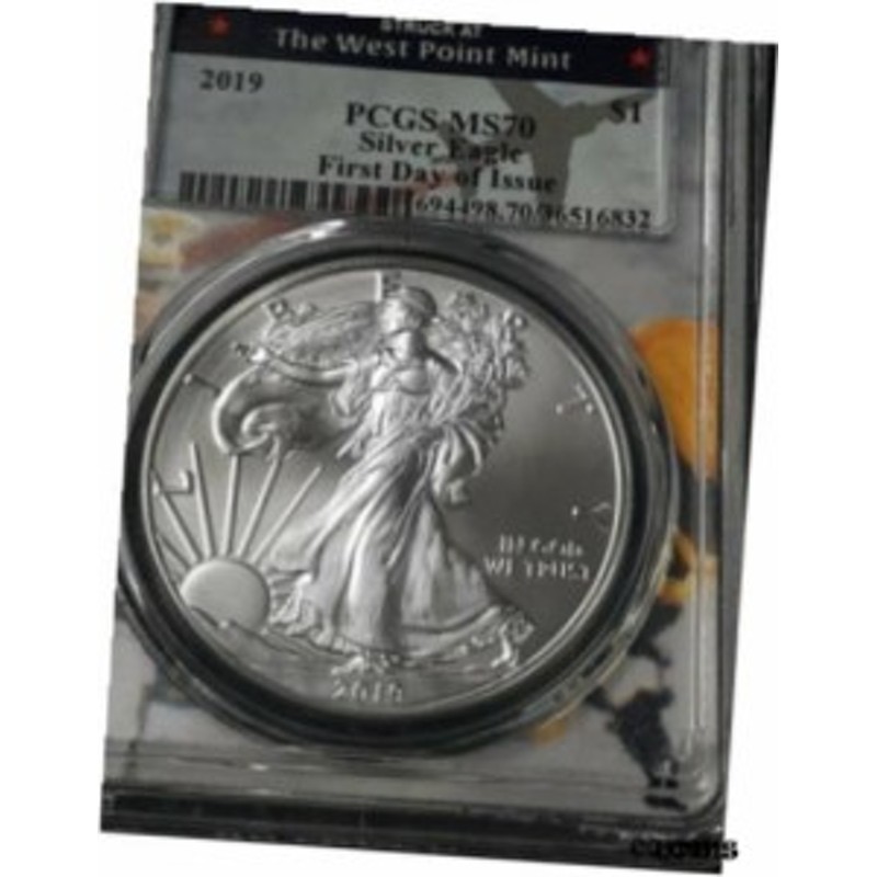 アンティークコイン 2019 (W) $1 American Silver Eagle PCGS MS70