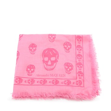 Alexander Mcqueen - White Modal-silk Blend Skull Scarf