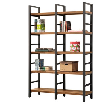 Homelike 喜家居工業風4尺高書架(1658)