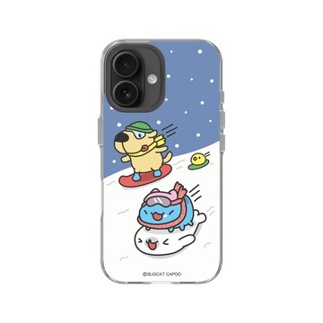 iPhone 16 Clear 透明 - 貓貓蟲咖波 Bugcat Capoo - 滑雪趣