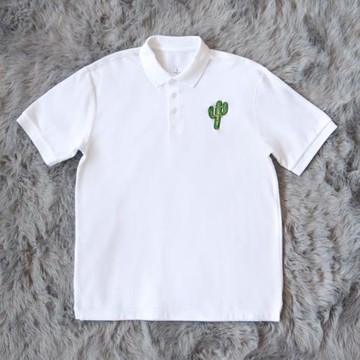 Cactus Jack badge Tee 刺繡仙人掌純棉短袖 poloT恤