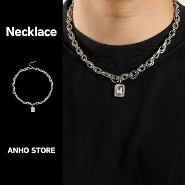 【ANHO】現貨在台/滿鑽/冰糖/寶石/項鍊/鎖骨鍊/嘻哈/街頭