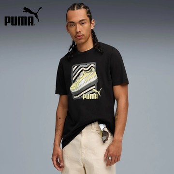 【PUMA】 基本系列Sneaker短袖T恤(M)_男性_68803301__歐規｜官方直營