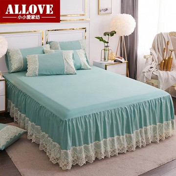 床裙簡約純色床罩防塵套席夢思防滑保護套1.5m1.8m雙人床家用