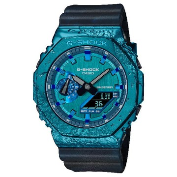 CASIO 卡西歐 G-SHOCK  40 週年冒險家之石系列 堇青石 藍x黑 44.4mm GM-2140GEM-2A｜樂天領券現折★全館特惠中★指定刷卡回饋10%