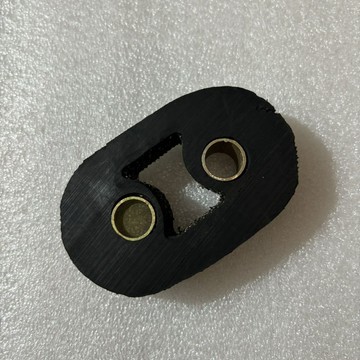 【臺灣熱銷】適用福田宗申隆鑫力帆三輪車摩托車消聲器吊耳軟連接排氣管吊膠厚